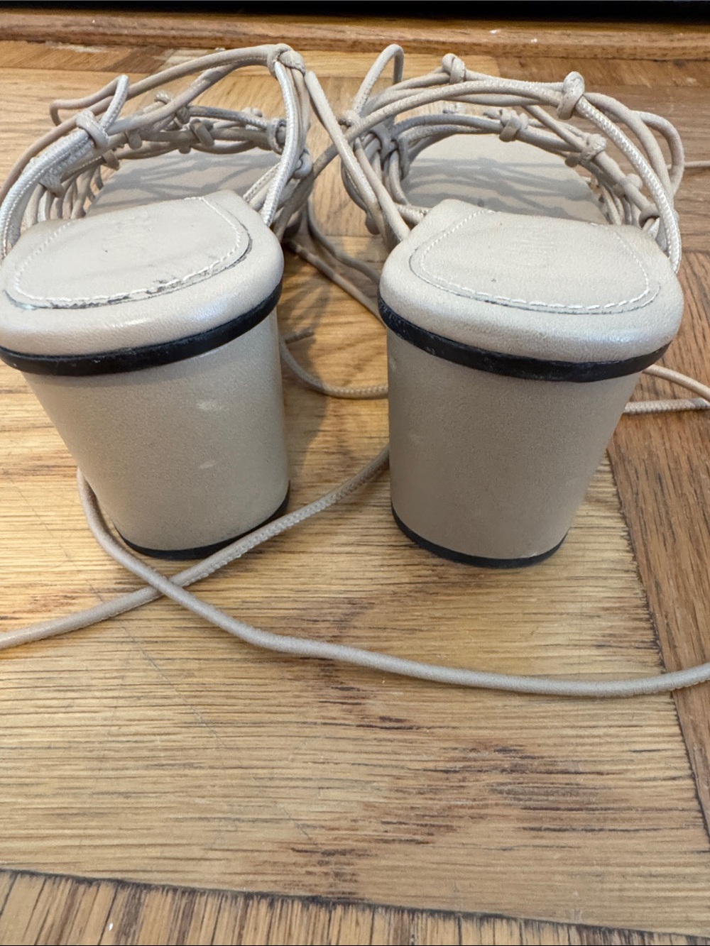 Chloé 'Jamie' Knot Wrap Sandal in Cream size 38.5 - Picture 15 of 16
